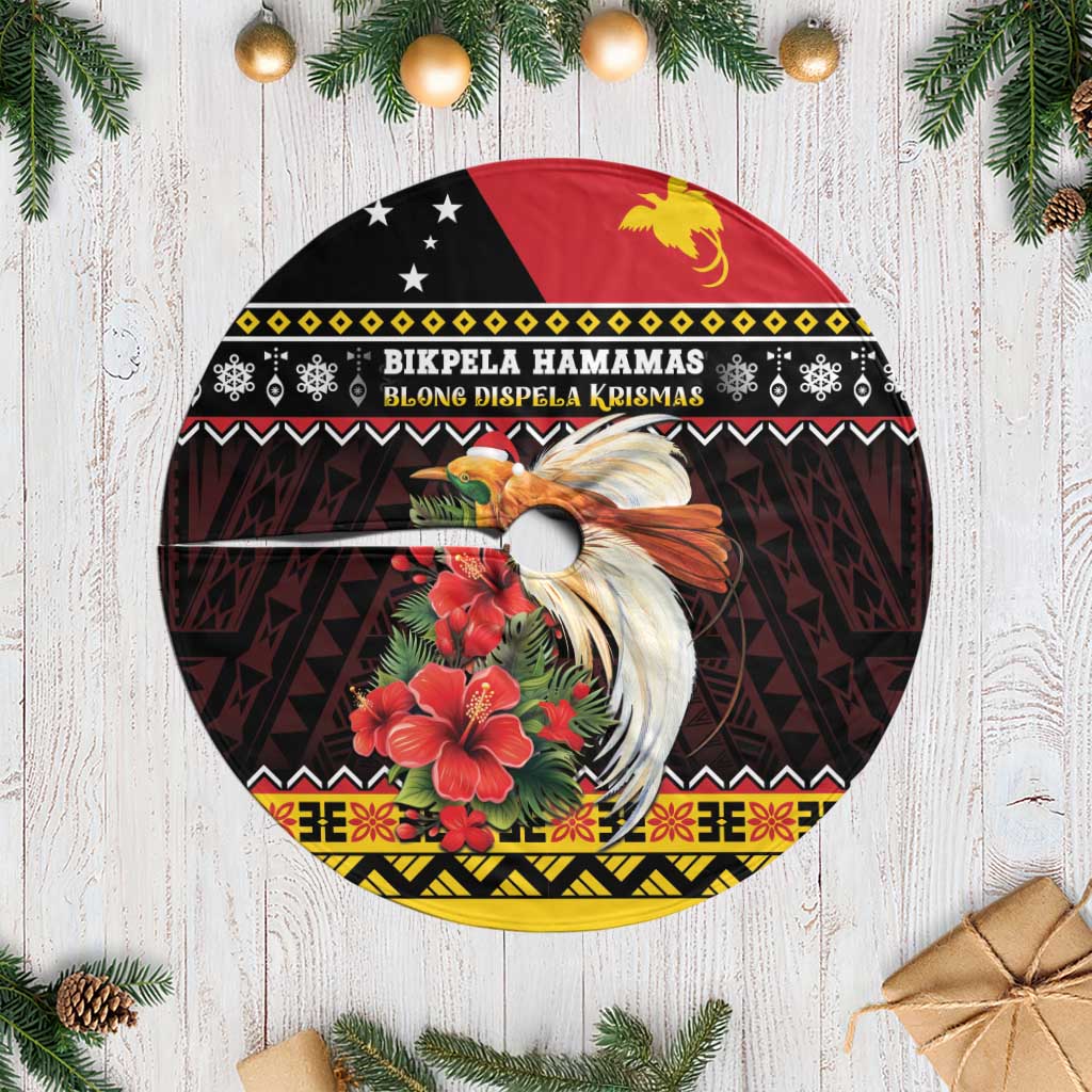 Papua New Guinea Christmas Tree Skirt Bird Of Paradise Hamamas Krismas