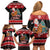 New Zealand Christmas Family Matching Off Shoulder Short Dress and Hawaiian Shirt Funny Santa Riding Kiwi Meri Kirihimete