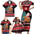 New Zealand Christmas Family Matching Short Sleeve Bodycon Dress and Hawaiian Shirt Funny Santa Riding Kiwi Meri Kirihimete