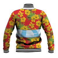 Polynesia Santa Claus Costume Baseball Jacket Tropical Vibe