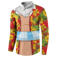 Polynesia Santa Claus Costume Button Sweatshirt Tropical Vibe LT05 - Polynesian Pride