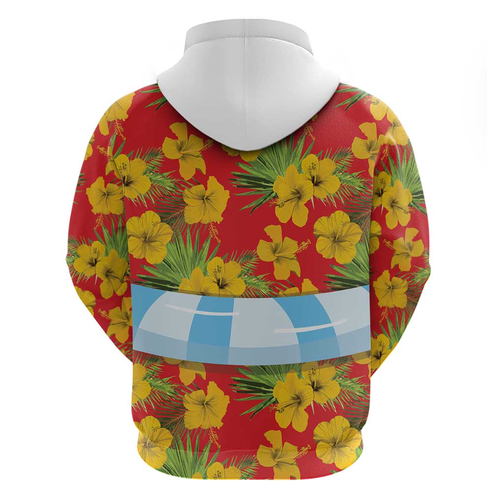 Polynesia Santa Claus Costume Hoodie Tropical Vibe