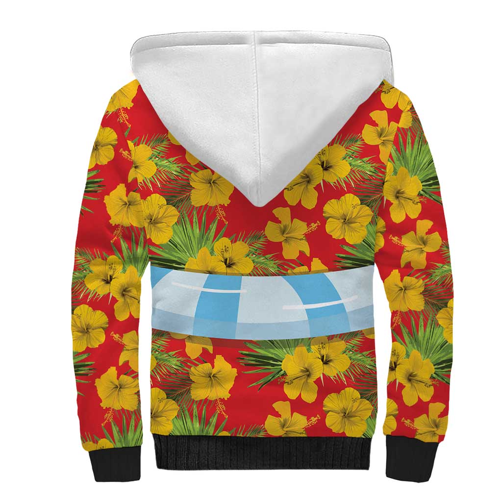 Polynesia Santa Claus Costume Sherpa Hoodie Tropical Vibe LT05 - Polynesian Pride