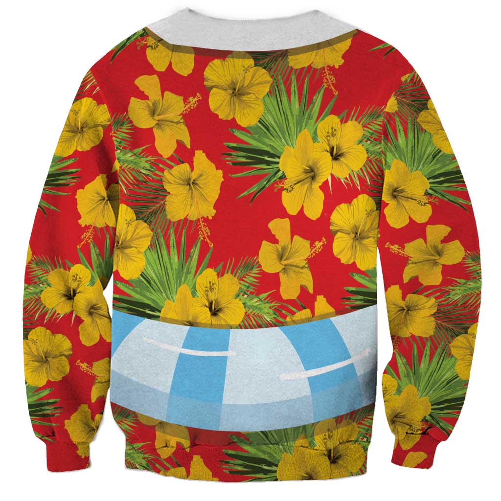 Polynesia Santa Claus Costume Sweatshirt Tropical Vibe LT05 - Polynesian Pride