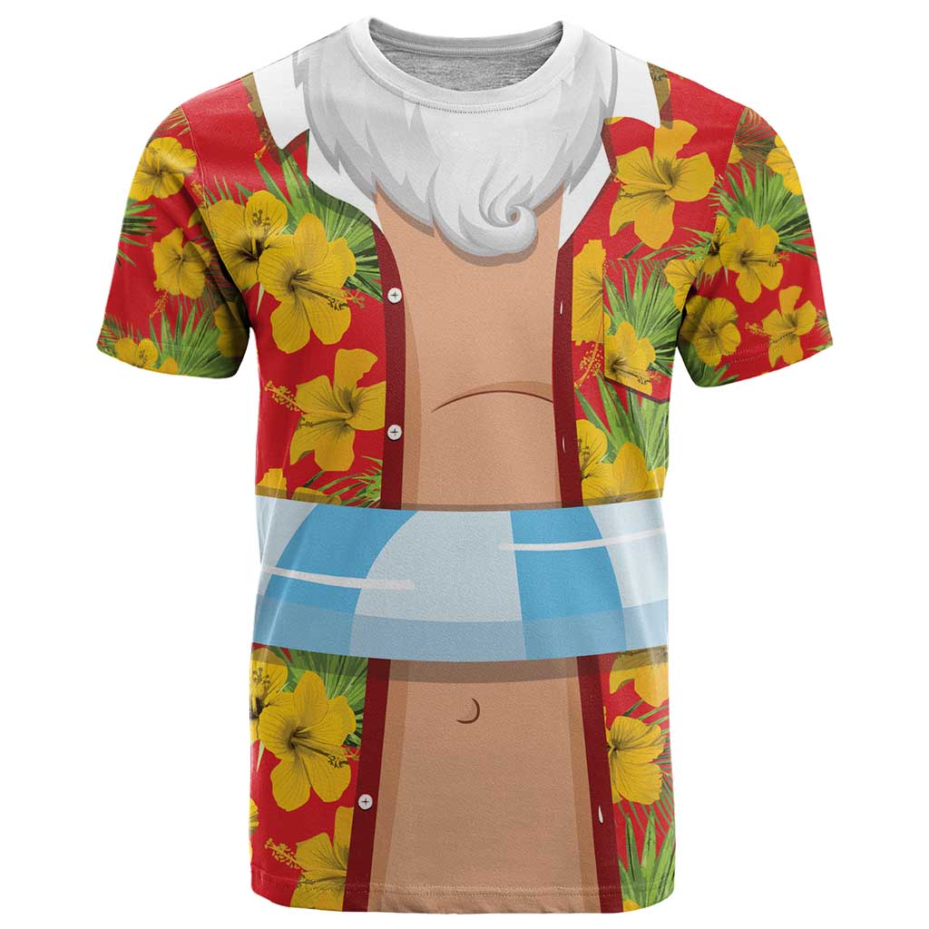 Polynesia Santa Claus Costume T Shirt Tropical Vibe LT05 Red - Polynesian Pride