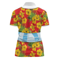 Polynesia Santa Claus Costume Women Polo Shirt Tropical Vibe