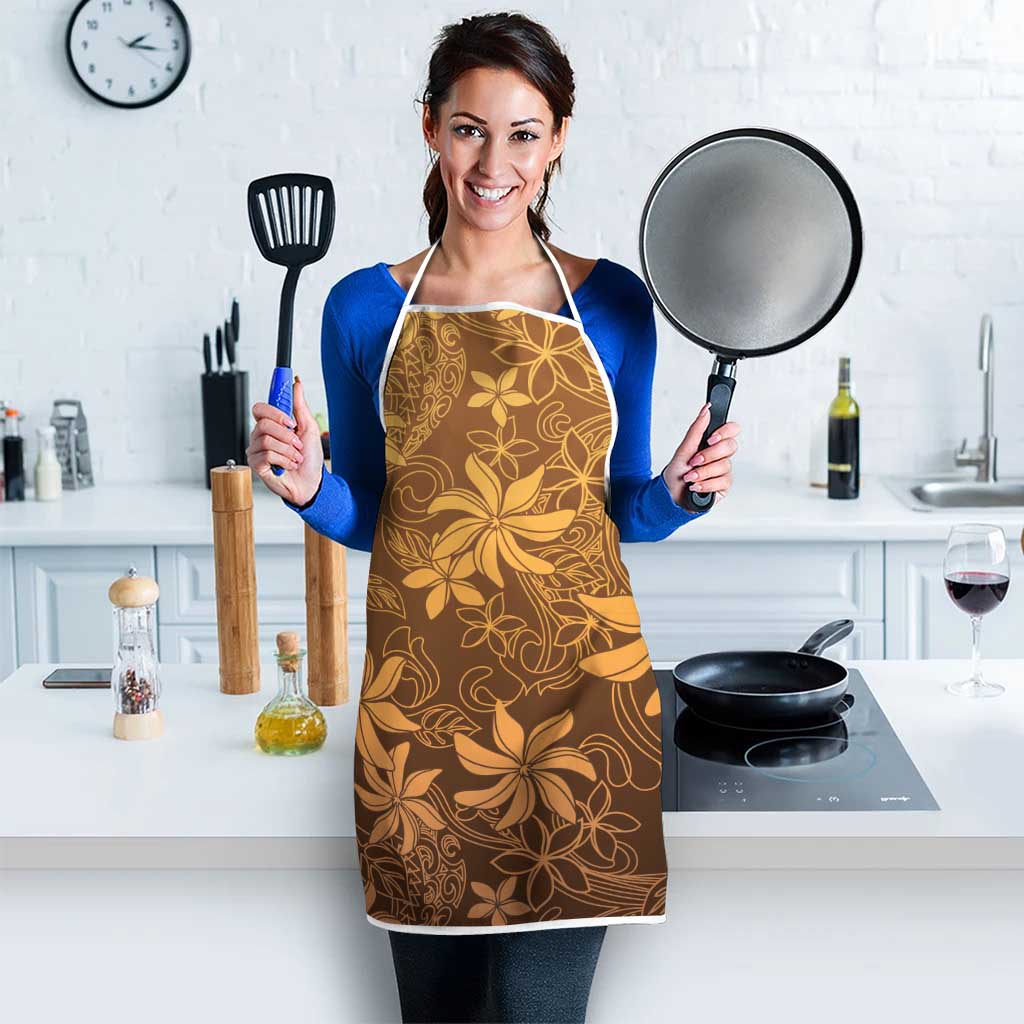 Tiare Tahiti Apron Brown Polynesia Motifs LT05 - Polynesian Pride