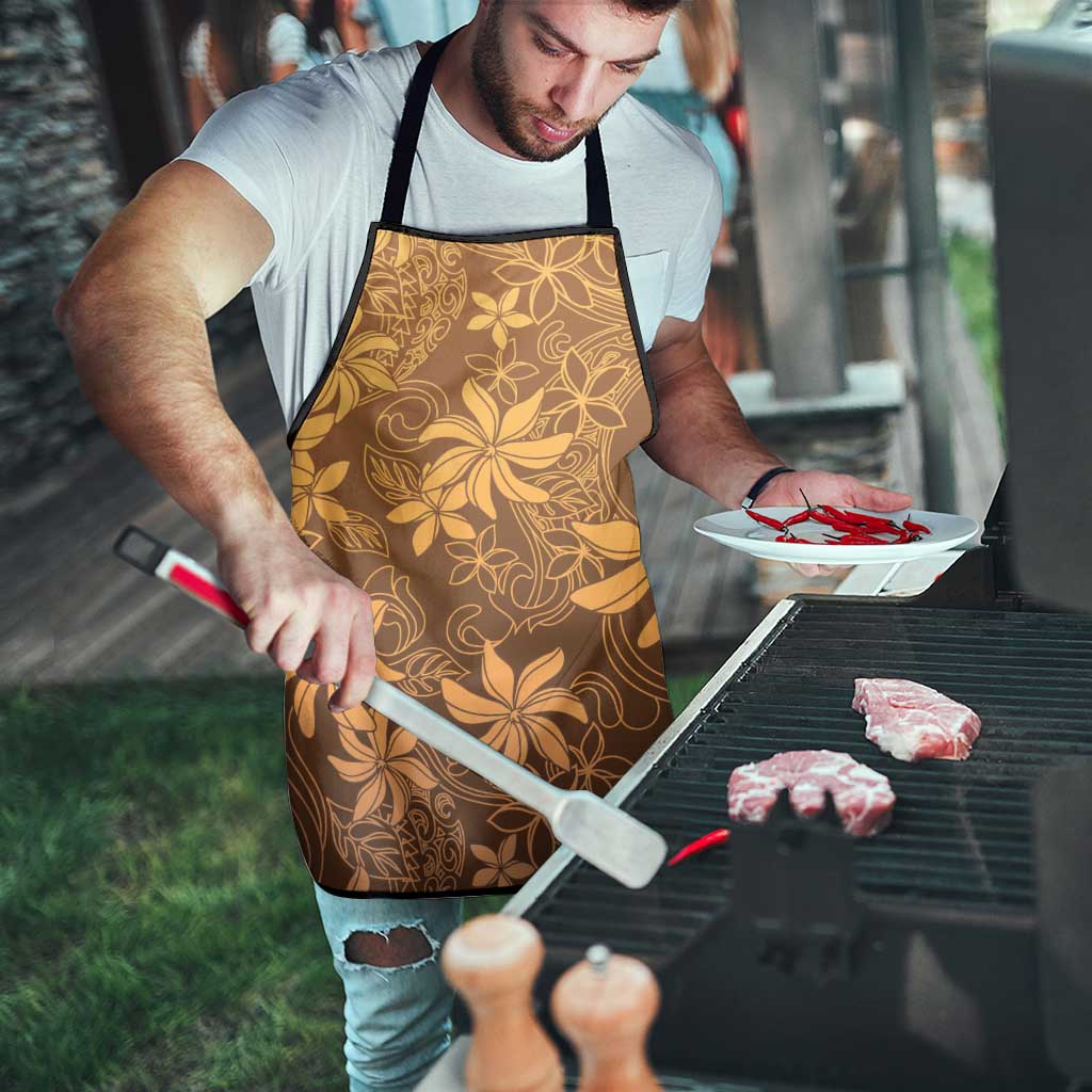 Tiare Tahiti Apron Brown Polynesia Motifs LT05 - Polynesian Pride