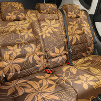 Tiare Tahiti Back Car Seat Cover Brown Polynesia Motifs - Polynesian Pride
