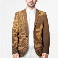 Tiare Tahiti Blazer Brown Polynesia Motifs LT05 - Polynesian Pride
