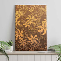 Tiare Tahiti Canvas Wall Art Brown Polynesia Motifs LT05 - Polynesian Pride