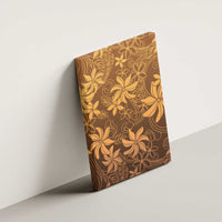 Tiare Tahiti Canvas Wall Art Brown Polynesia Motifs LT05 - Polynesian Pride