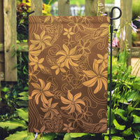 Tiare Tahiti Garden Flag Brown Polynesia Motifs - Polynesian Pride