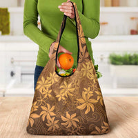 Tiare Tahiti Grocery Bag Brown Polynesia Motifs LT05 - Polynesian Pride