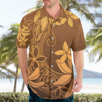 Tiare Tahiti Hawaiian Shirt Brown Polynesia Motifs LT05 - Polynesian Pride