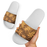 Tiare Tahiti Slide Sandals Brown Polynesia Motifs LT05 - Polynesian Pride