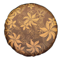 Tiare Tahiti Spare Tire Cover Brown Polynesia Motifs - Polynesian Pride