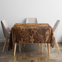 Tiare Tahiti Tablecloth Brown Polynesia Motifs LT05 - Polynesian Pride
