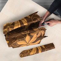 Tiare Tahiti Umbrella Brown Polynesia Motifs - Polynesian Pride