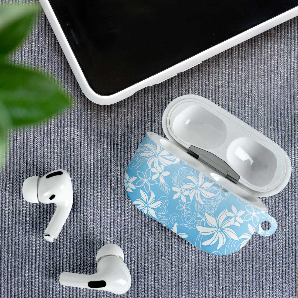 Tiare Tahiti AirPods Case Blue Polynesia Motifs LT05 - Polynesian Pride