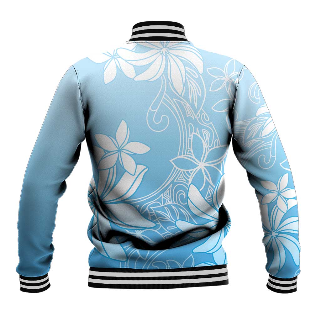 Tiare Tahiti Baseball Jacket Blue Polynesia Motifs LT05 - Polynesian Pride