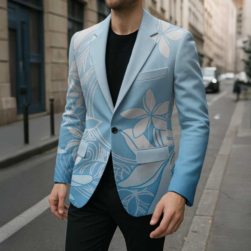 Tiare Tahiti Blazer Blue Polynesia Motifs LT05 - Polynesian Pride