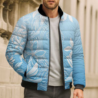 Tiare Tahiti Bomber Puffer Jacket Blue Polynesia Motifs LT05 - Polynesian Pride