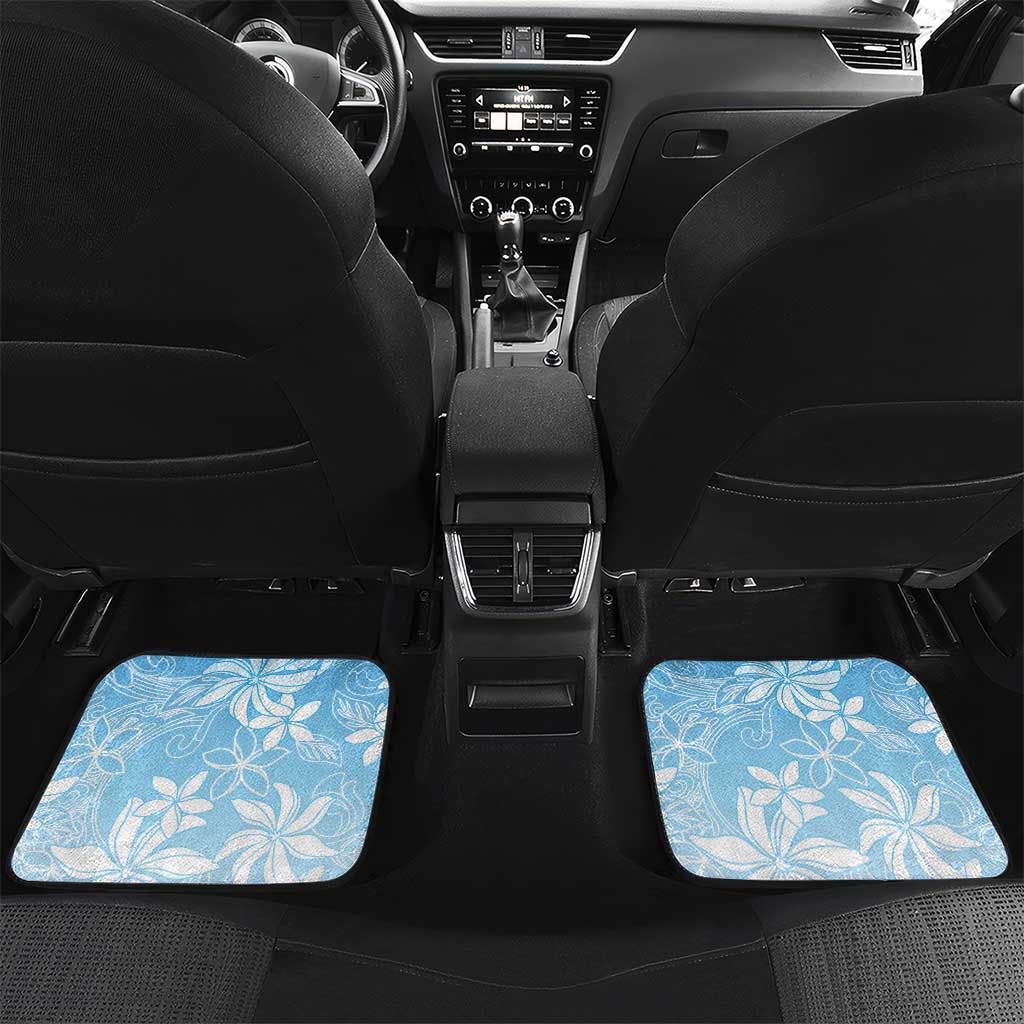 Tiare Tahiti Car Mats Blue Polynesia Motifs - Polynesian Pride