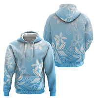 Tiare Tahiti Hoodie Blue Polynesia Motifs - Polynesian Pride