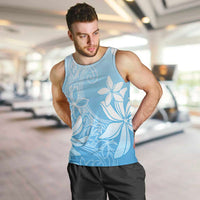 Tiare Tahiti Men Tank Top Blue Polynesia Motifs - Polynesian Pride
