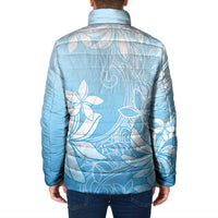 Tiare Tahiti Padded Jacket Blue Polynesia Motifs LT05 - Polynesian Pride