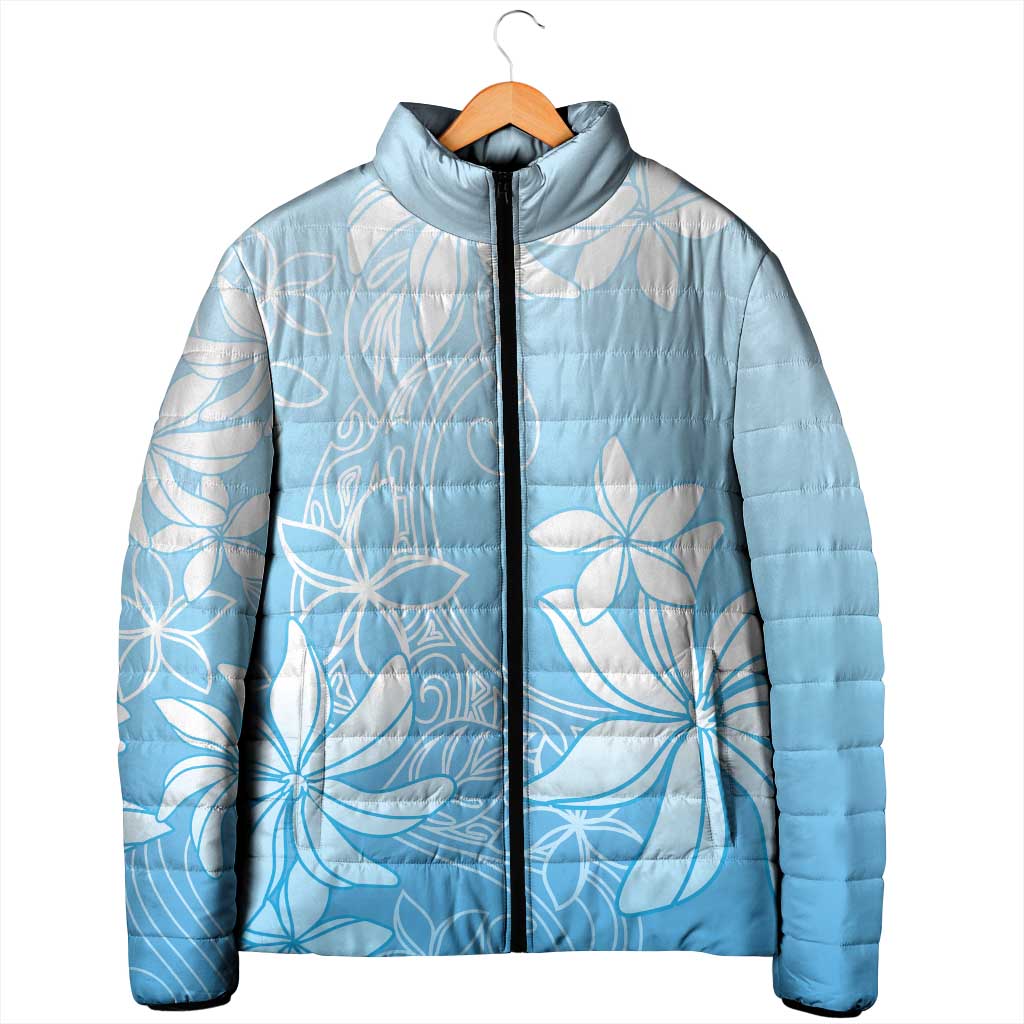 Tiare Tahiti Padded Jacket Blue Polynesia Motifs LT05 - Polynesian Pride