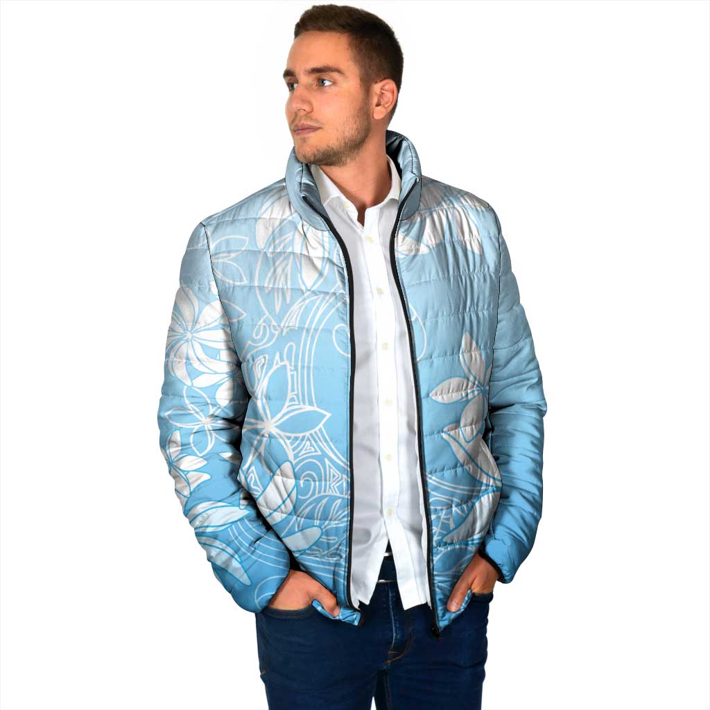 Tiare Tahiti Padded Jacket Blue Polynesia Motifs LT05 - Polynesian Pride