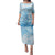 Tiare Tahiti Puletasi Blue Polynesia Motifs - Polynesian Pride