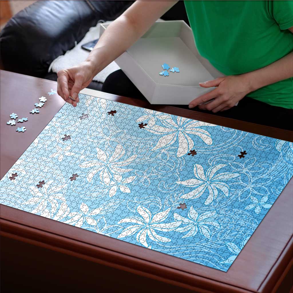 Tiare Tahiti Puzzle Blue Polynesia Motifs LT05 - Polynesian Pride