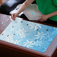 Tiare Tahiti Puzzle Blue Polynesia Motifs LT05 - Polynesian Pride