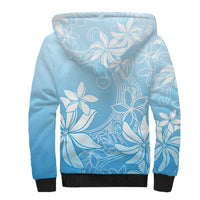 Tiare Tahiti Sherpa Hoodie Blue Polynesia Motifs LT05 - Polynesian Pride