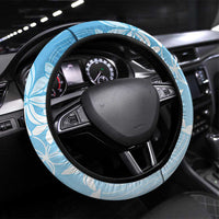 Tiare Tahiti Steering Wheel Cover Blue Polynesia Motifs LT05 Universal Fit Blue - Polynesian Pride