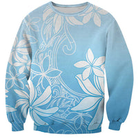 Tiare Tahiti Sweatshirt Blue Polynesia Motifs LT05 Unisex Blue - Polynesian Pride