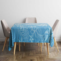 Tiare Tahiti Tablecloth Blue Polynesia Motifs LT05 - Polynesian Pride