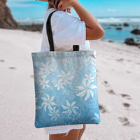 Tiare Tahiti Tote Bag Blue Polynesia Motifs - Polynesian Pride