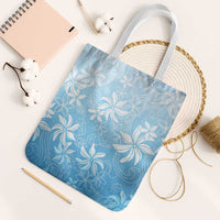 Tiare Tahiti Tote Bag Blue Polynesia Motifs - Polynesian Pride