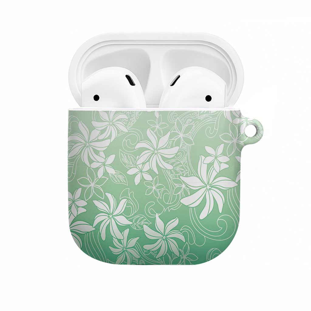 Tiare Tahiti AirPods Case Matcha Polynesia Motifs LT05 Green - Polynesian Pride