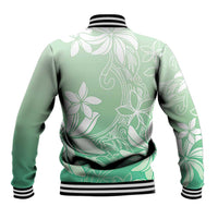 Tiare Tahiti Baseball Jacket Matcha Polynesia Motifs LT05 - Polynesian Pride