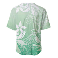 Tiare Tahiti Baseball Jersey Matcha Polynesia Motifs - Polynesian Pride