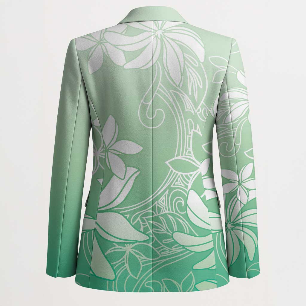 Tiare Tahiti Blazer Matcha Polynesia Motifs LT05 - Polynesian Pride