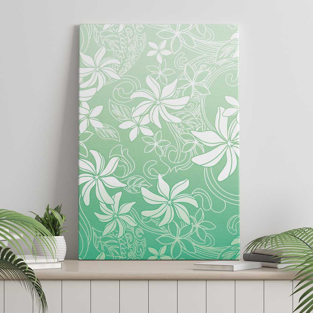 Tiare Tahiti Canvas Wall Art Matcha Polynesia Motifs LT05 - Polynesian Pride