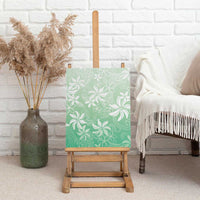 Tiare Tahiti Canvas Wall Art Matcha Polynesia Motifs LT05 - Polynesian Pride