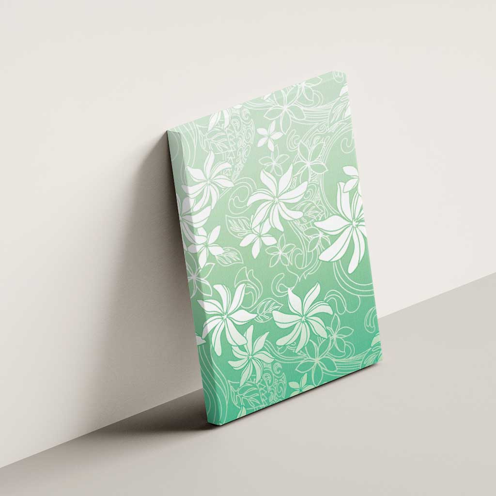 Tiare Tahiti Canvas Wall Art Matcha Polynesia Motifs LT05 - Polynesian Pride