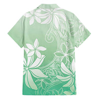 Tiare Tahiti Family Matching Off Shoulder Maxi Dress and Hawaiian Shirt Matcha Polynesia Motifs - Polynesian Pride